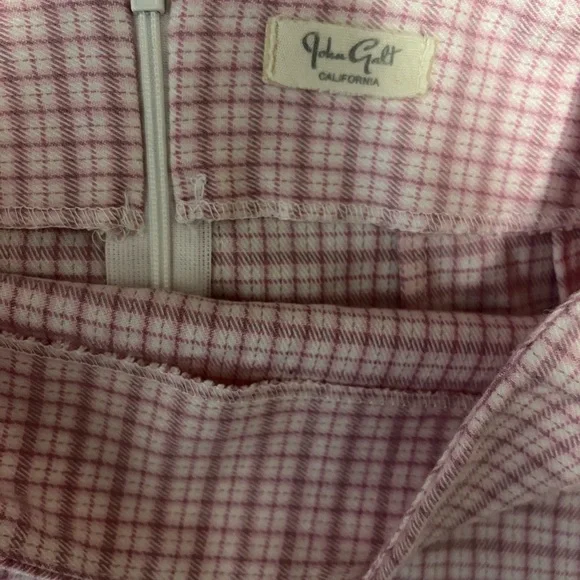 Brandy Melville Pink Plaid Mini Skirt - Picture 3 of 3